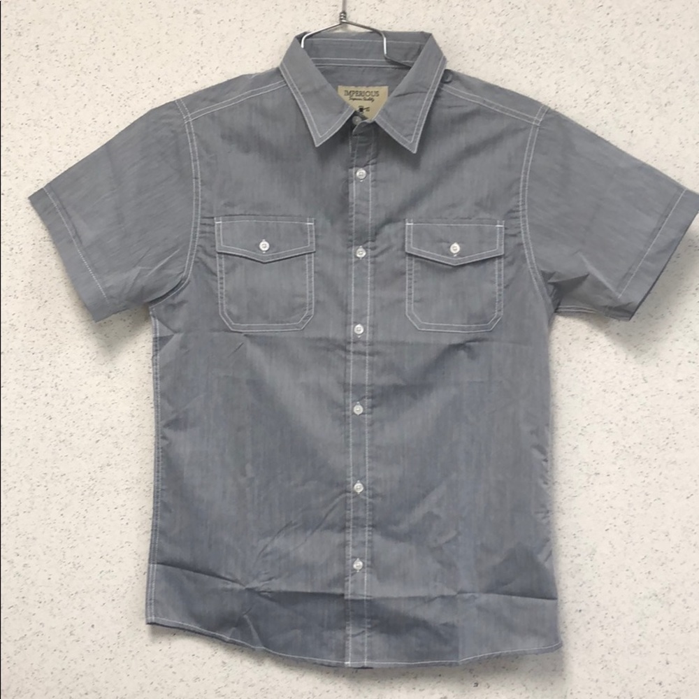 Chambray s/s woven shirt NWT